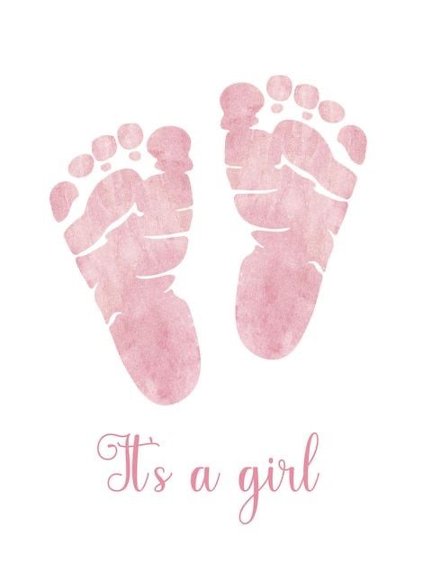 New Born Baby Card, Baby Birth Cards, Baby Shower Pictures, Baby Print Art, Idee Babyshower, Its A Girl Announcement, Baby Shower Labels