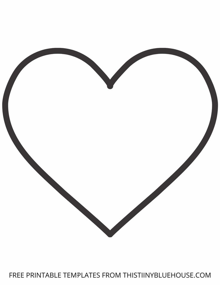 a black and white heart with the text free printable templates from thisbluehouse com