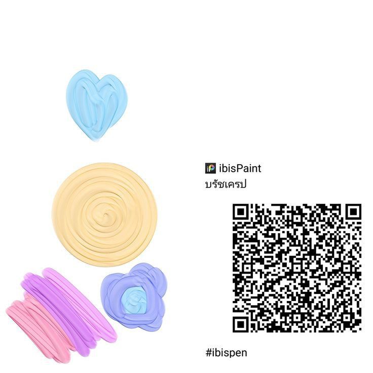 three different colored circles next to each other with qr code in the middle one