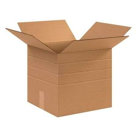 an open cardboard box on a white background