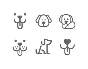 dog icons are shown in black and white