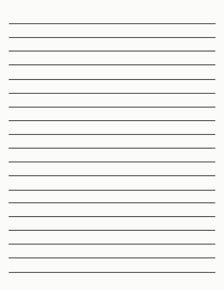 lined paper with lines in the middle and one line at the bottom, on white background