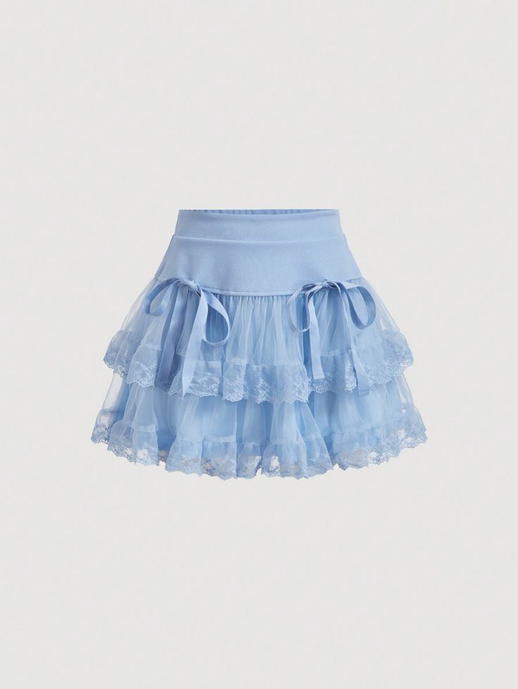 Cute Skirts Mini, Cute Skirt Outfits Aesthetic, Pastel Blue Clothes, Light Blue Skirt Outfit, Skirt Blue Outfit, Soft Blue Outfit, Blue Fashion Aesthetic, Jellyfish Skirt, Light Blue Mini Skirt