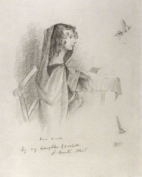 a black and white drawing of a woman sitting in a chair with a bird flying above her