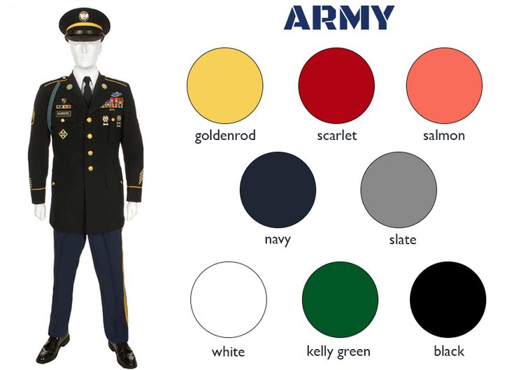 Military Ball Color Palettes | Lead With the Left Army Color Palette, Army Dress Uniform, Military Dress Uniform, Army Dress, Military Color, Military Dresses, Army Colors, Military Ball Dresses, Dress Colors