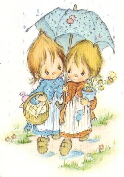 Clark Art, Sarah Kay, Holly Hobbie, Childrens Illustrations, Childrens Art, Children's Book Illustration, Vintage Cards, Children Illustration, Cute Illustration