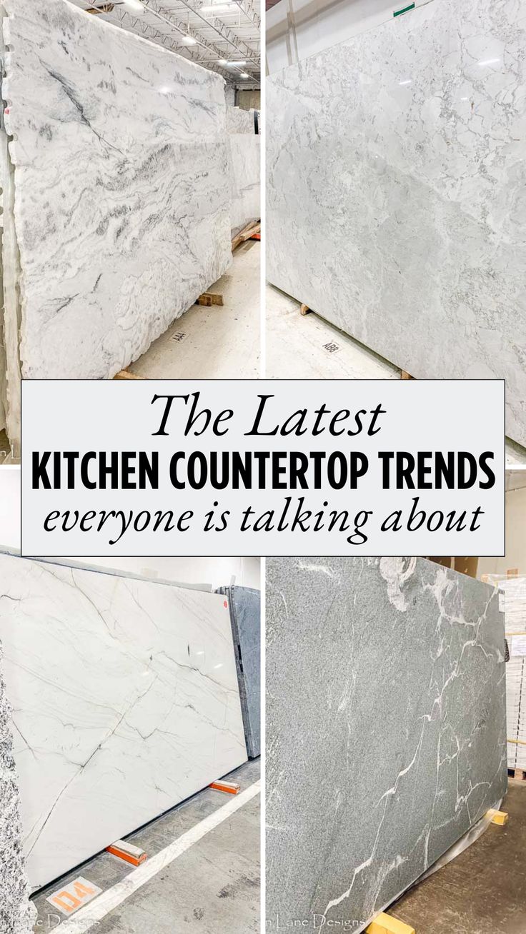 the latest kitchen countertops that everyone is talking about