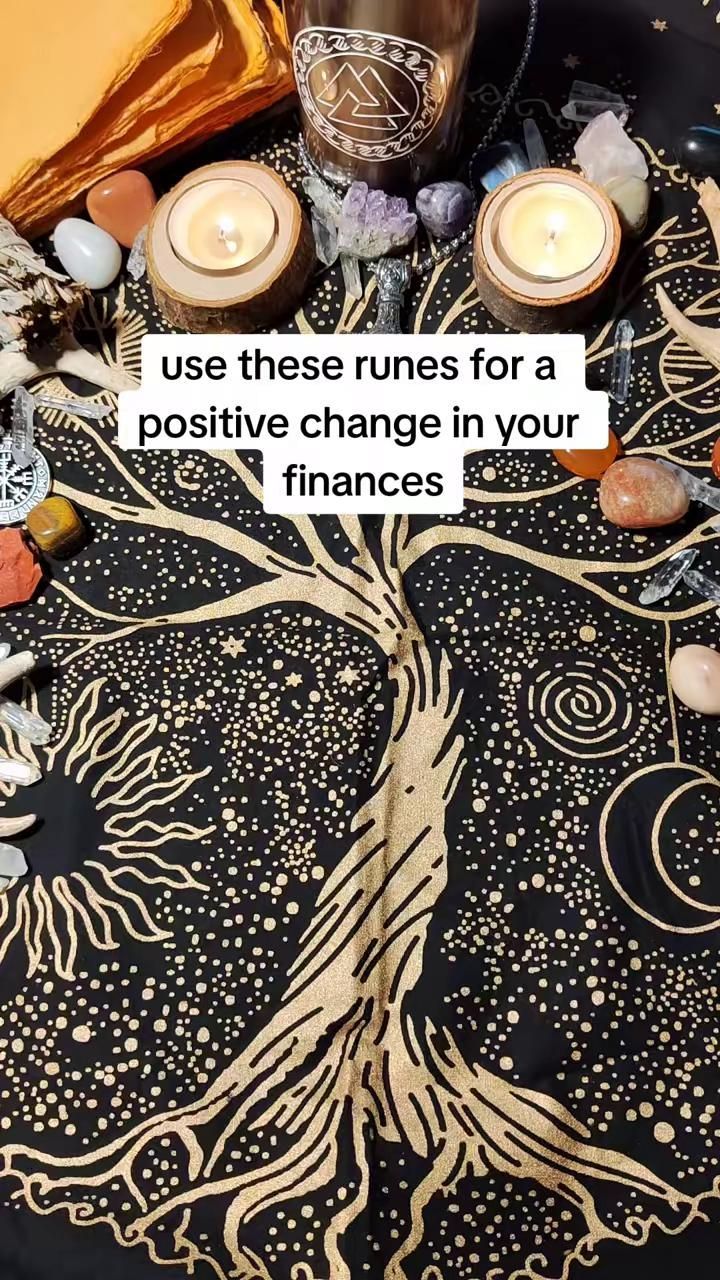 manifesting money spell Rune For Luck And Money, Witchy Tips Magick, Runes For Money, Abundance Rune, Witch Runes Symbols, Magic Spell Words, Witch Runes, Runes Magic, Rune Magic