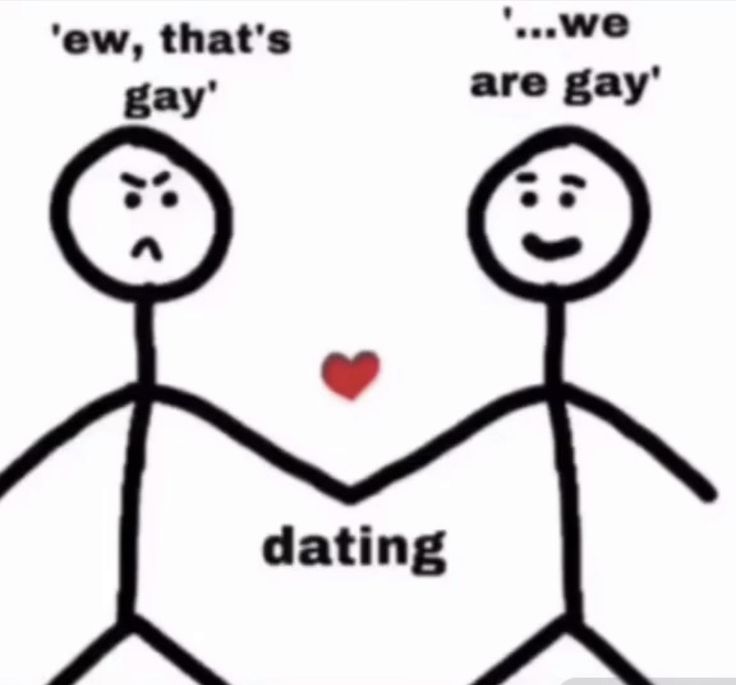 two people holding hands with the caption saying,'we are gay and dating