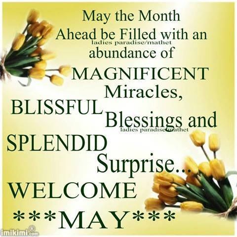 a poster with flowers and the words, may the month ahead be filled with an abundance of