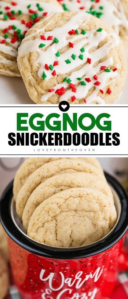 eggnog snickkerdoodle cookies in a can