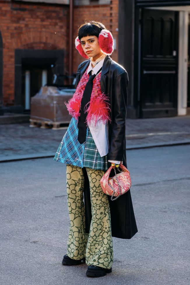 Unfashionable Outfit, Masc Maximalism, Masculine Maximalist Fashion, 70s Maximalism Fashion, Maximalist Alt Fashion, Ugly Fashion Trends, Maximalist Style Outfit, Eclectic Maximalism Outfit, Curator Outfit