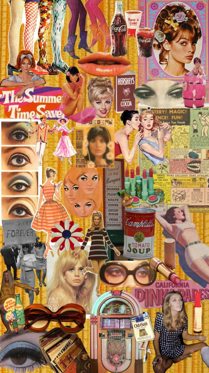 1960’s, 60’s, collage, wallpaper, lockscreen, busy wallpaper, 60’s aesthetic, mod aesthetic 1960s Aesthetic Wallpaper, 60s Aesthetic Wallpaper, 1960 Aesthetic, 60s Collage, Busy Wallpaper, 60’s Aesthetic, Aesthetic 60s, Mod Aesthetic, 1960s Aesthetic