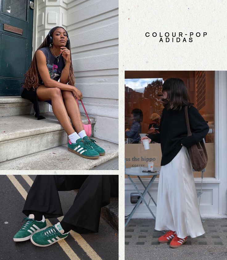 Trainer Trends 2024: 8 Styles More Current Than Sambas This Summer | Who What Wear UK Colorful Sneakers Outfit, Red Samba, Samba Style, Ss24 Fashion, Grace Wales Bonner, Sneakers 2024, Kitten Heel Slingbacks, Trainers Outfit, Retro Trainers