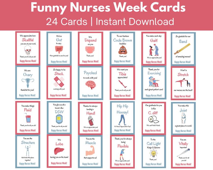 funny nurses week cards for kids to print and use on their own wallpapers