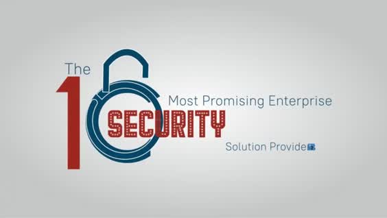 This may contain: the 10 most promoting enterprise security logo