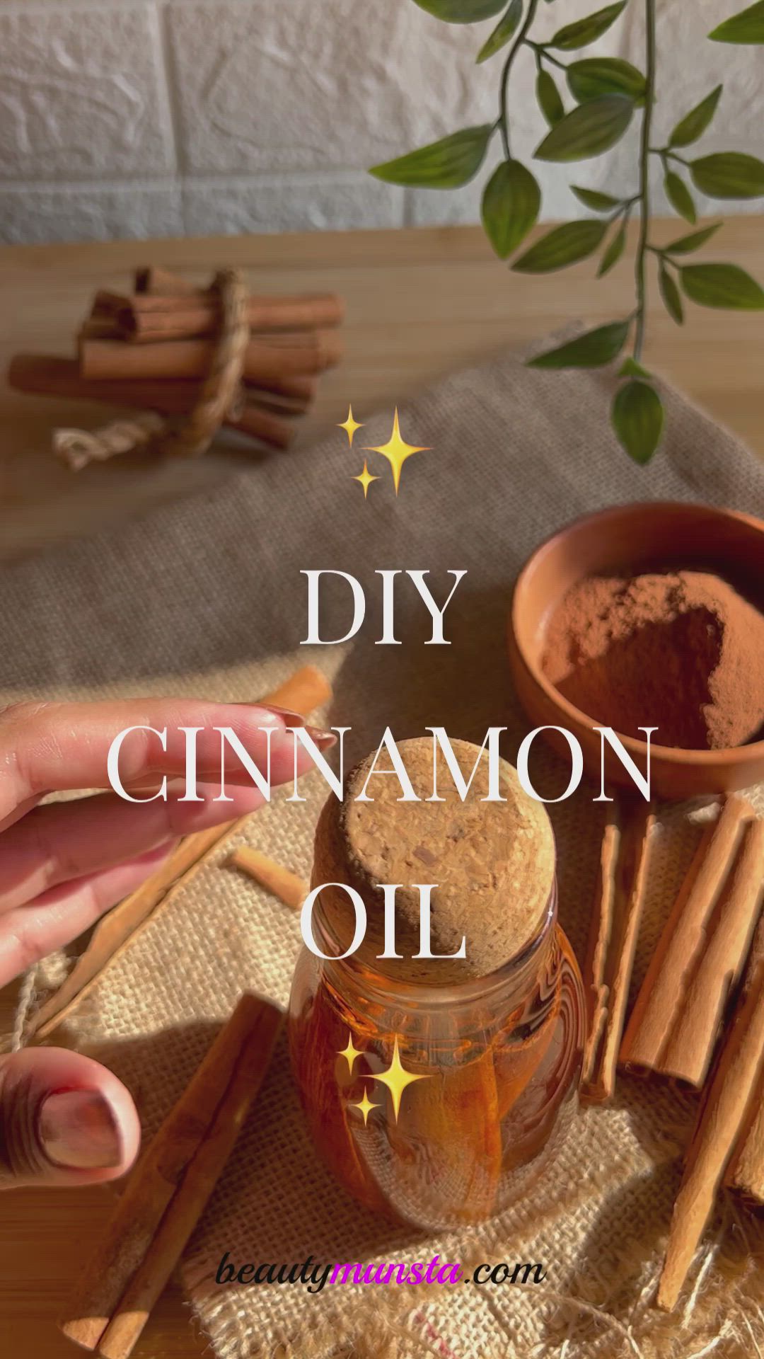 This contains an image of: How to Make Cinnamon Oil | DIY Cinnamon Oil Benefits