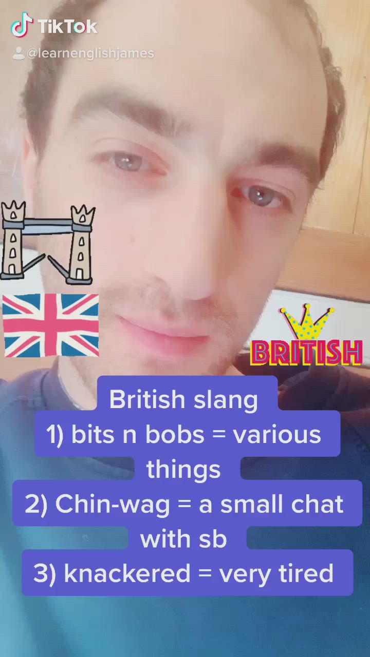 This may contain: a man is looking at the camera with british symbols on his face and words below him