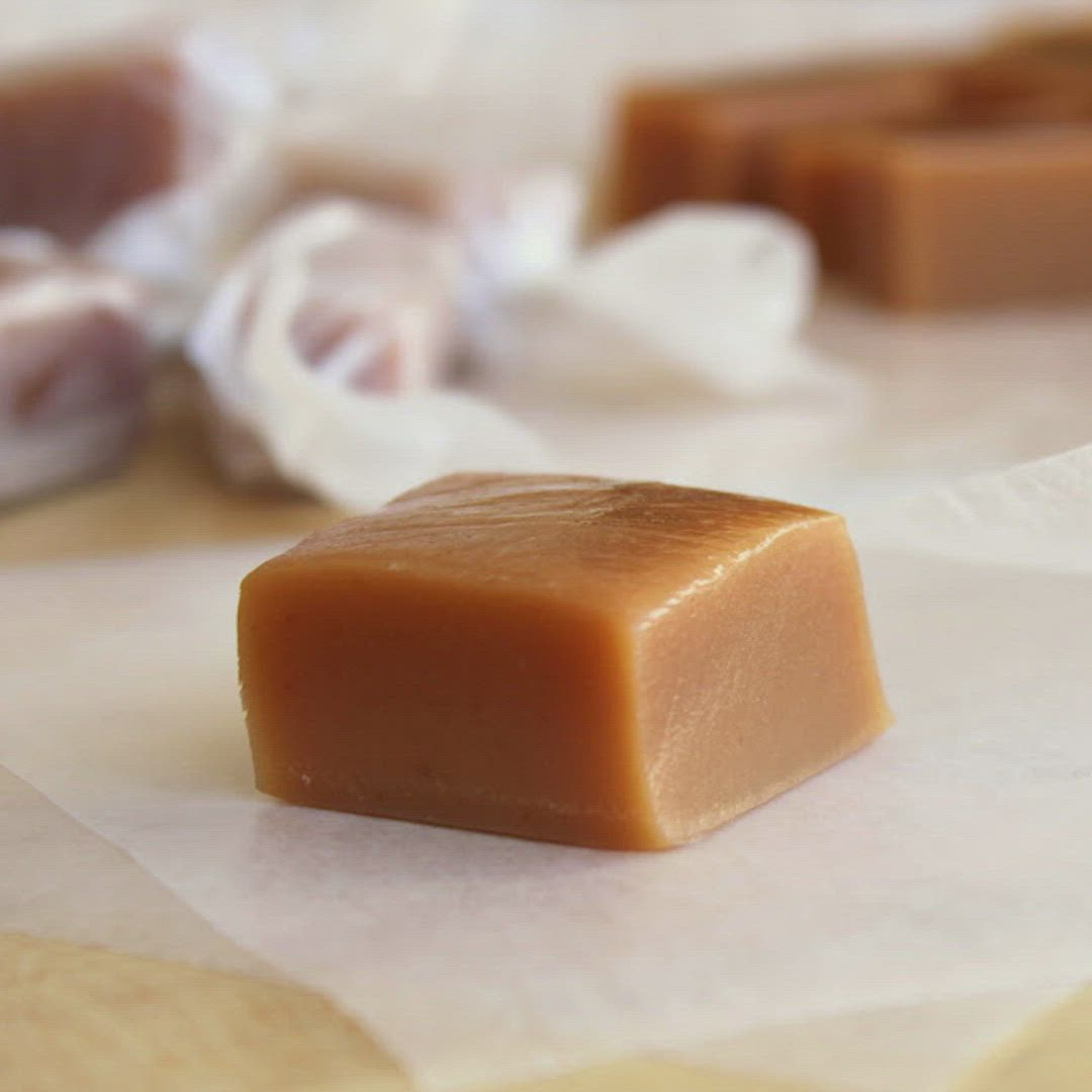 This may contain: a bar of soap sitting on top of wax paper