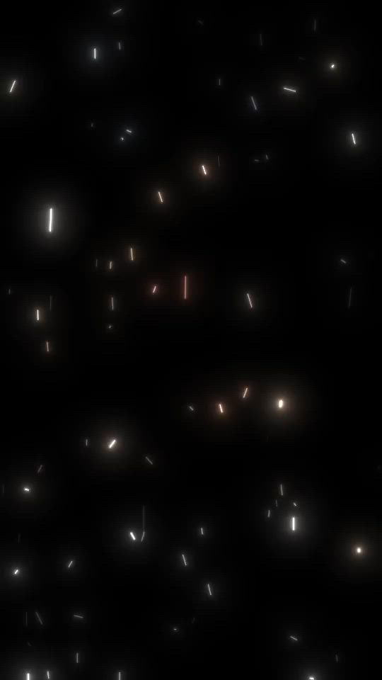 This may contain: an image of many different objects in the night sky with no one around them to see