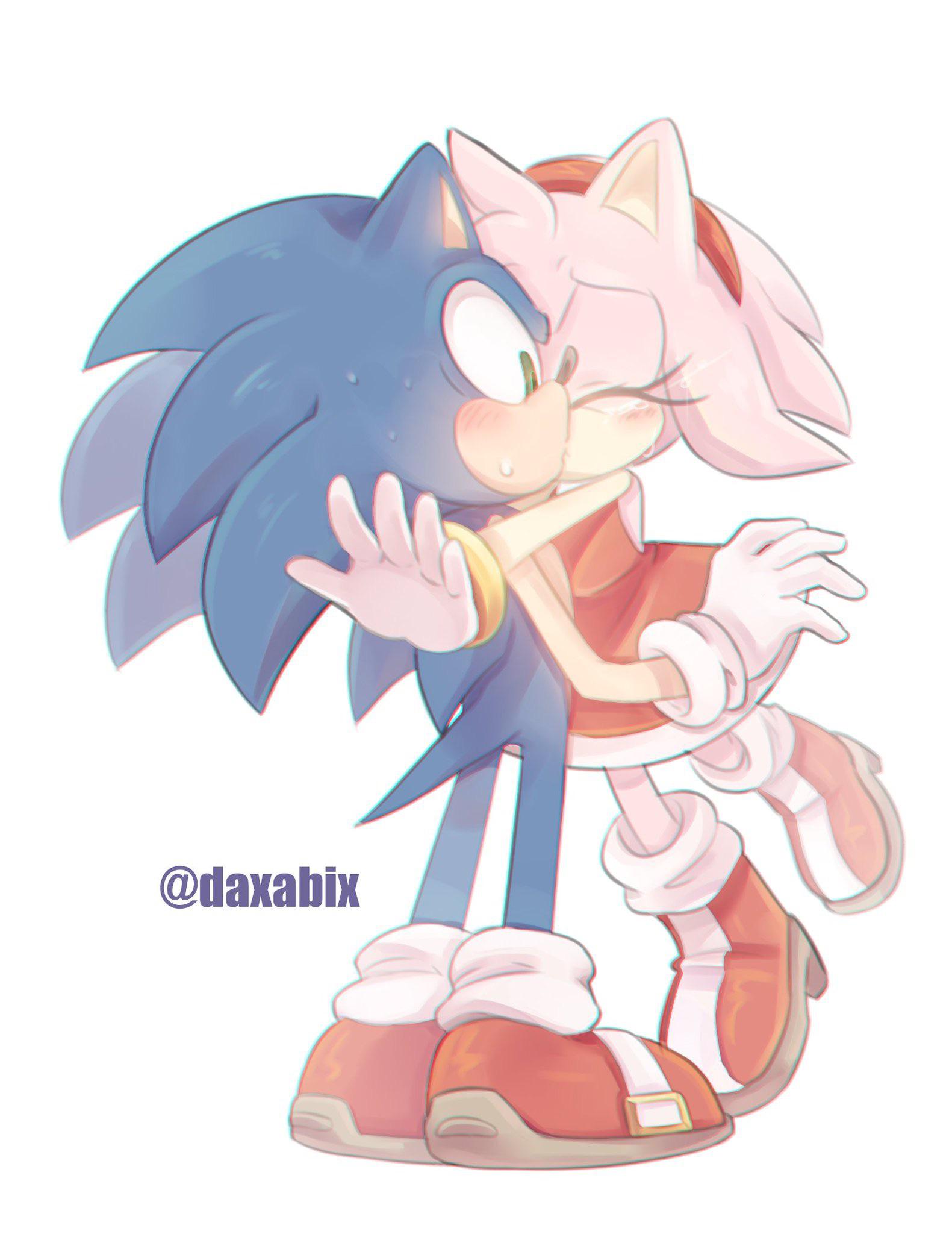 Sonic Sonamy Kissing