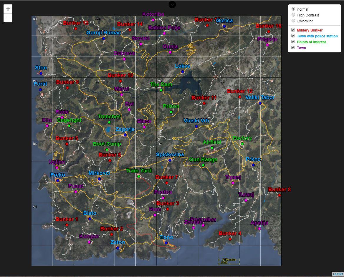 Scum Interactive Map