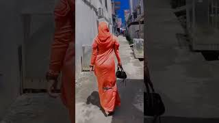 Bangladeshi Hot Borka Girl Walking