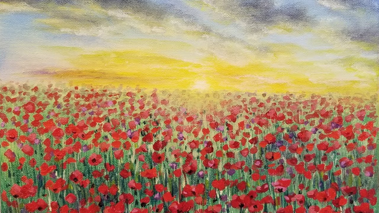 Poppies Field Painting