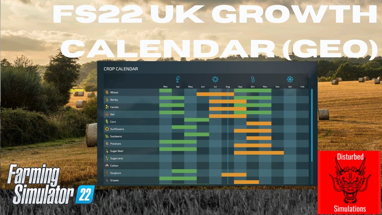 Fs22 Crop Calendar - Customize and Print