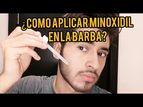 Como aplicar Minoxidil para la barba - YouTube