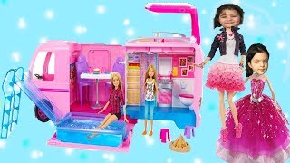 Masal Ve Öyküye Büyük Sürpri̇z Rüya Karavani Barbie Dolls In Dream Camper - Comedy For Kids