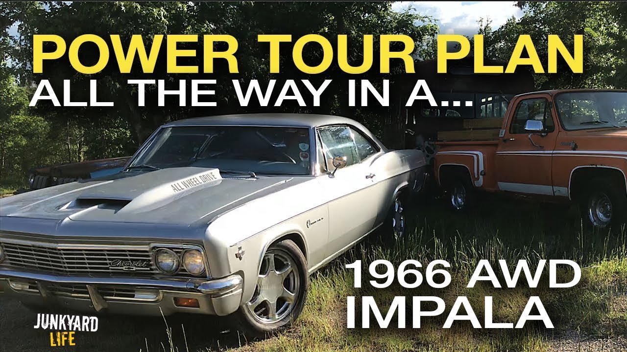 Power Tour Plan: All the way in a 1966 AWD Impala - YouTube