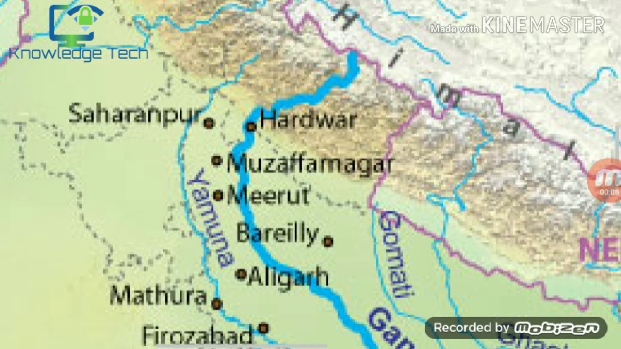 River Ganga In India Map - Best Map of Middle Earth