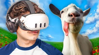 Keçi̇ Olup Şehi̇rde Kaos Çikardim - Iplusd Vr Goat Simulator