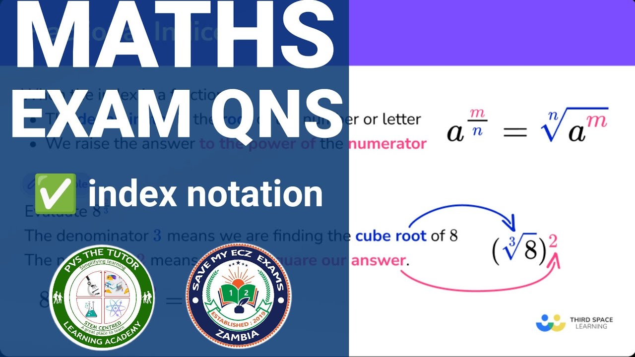 ECZ: Simplification of Index notations. Mathematics - YouTube