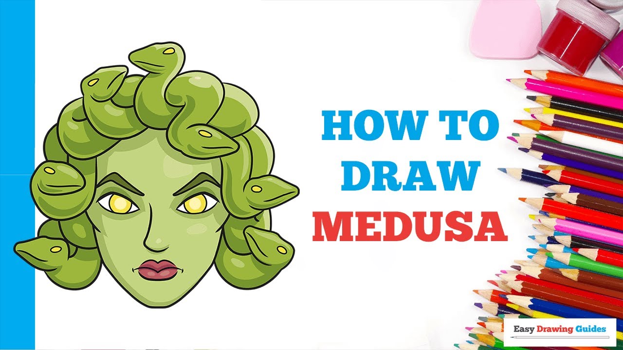 Medusa Easy Drawings