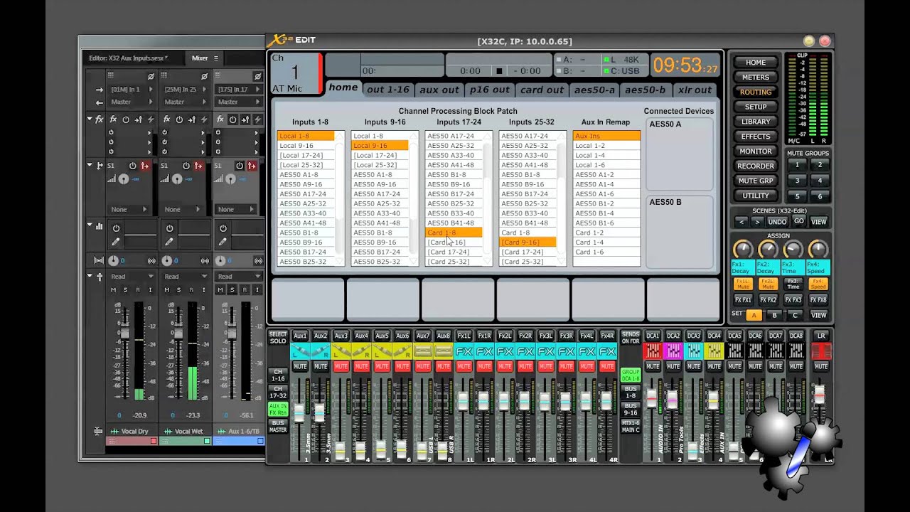 Behringer x32 setup diagram - plmhis