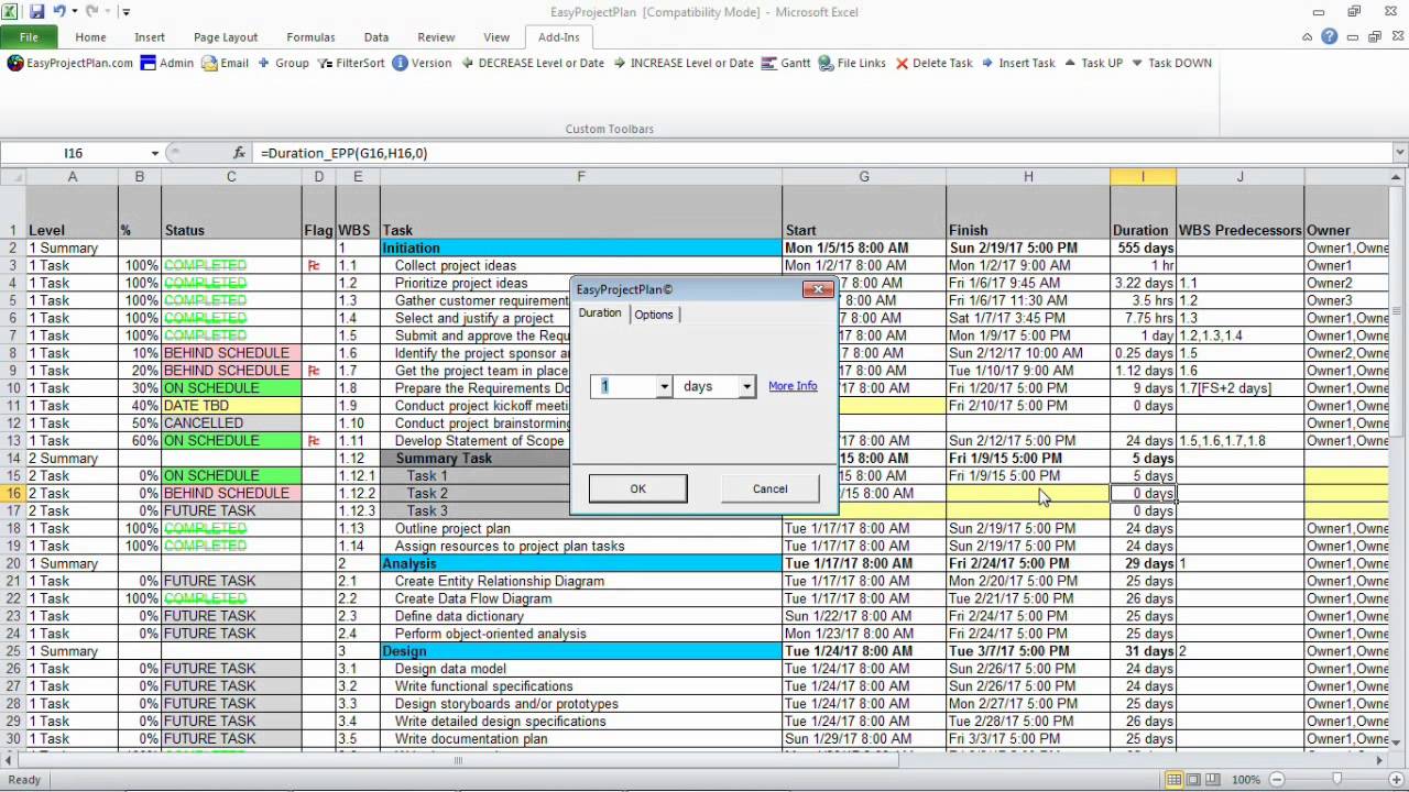 Using outlook for task management - mapsose