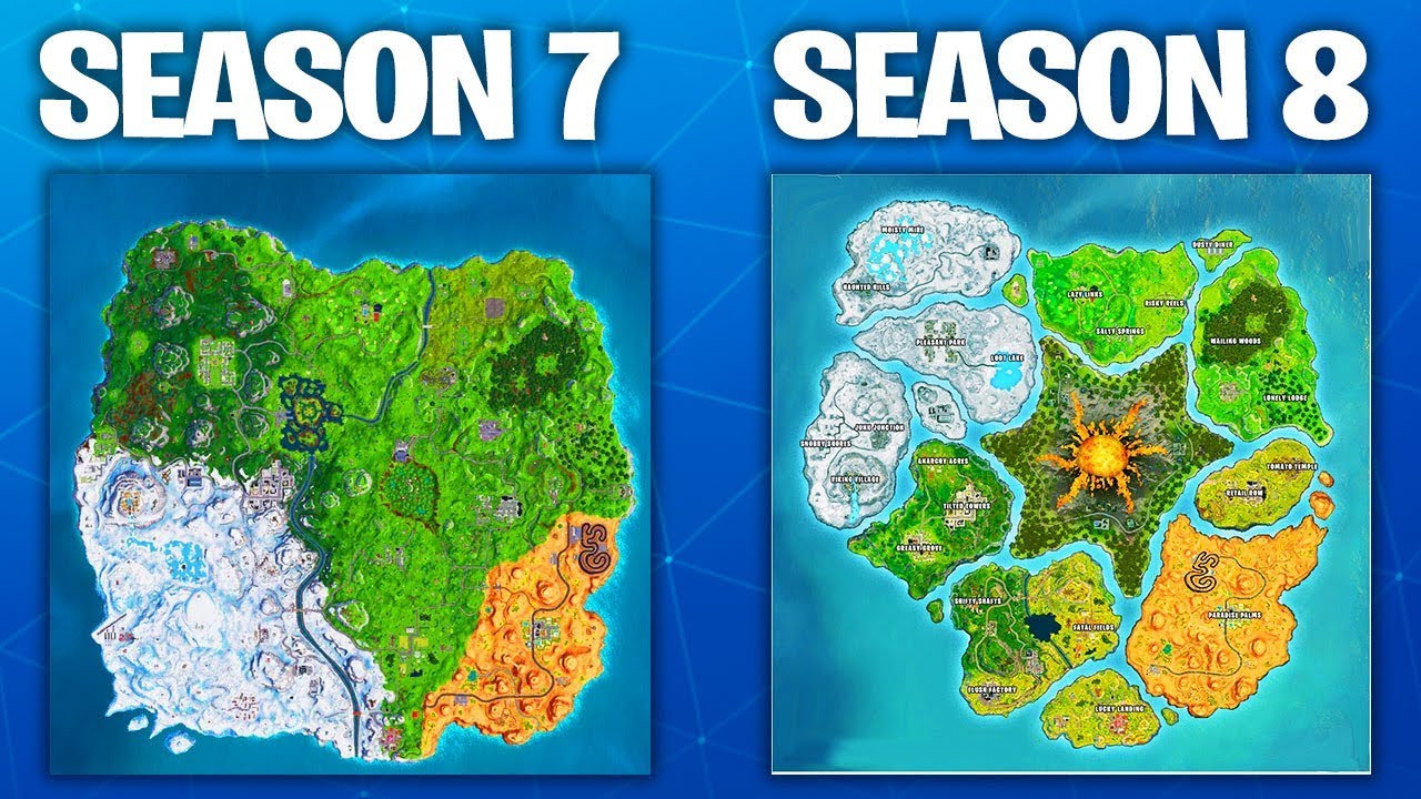 Season 1 8 Map Of Fortnite