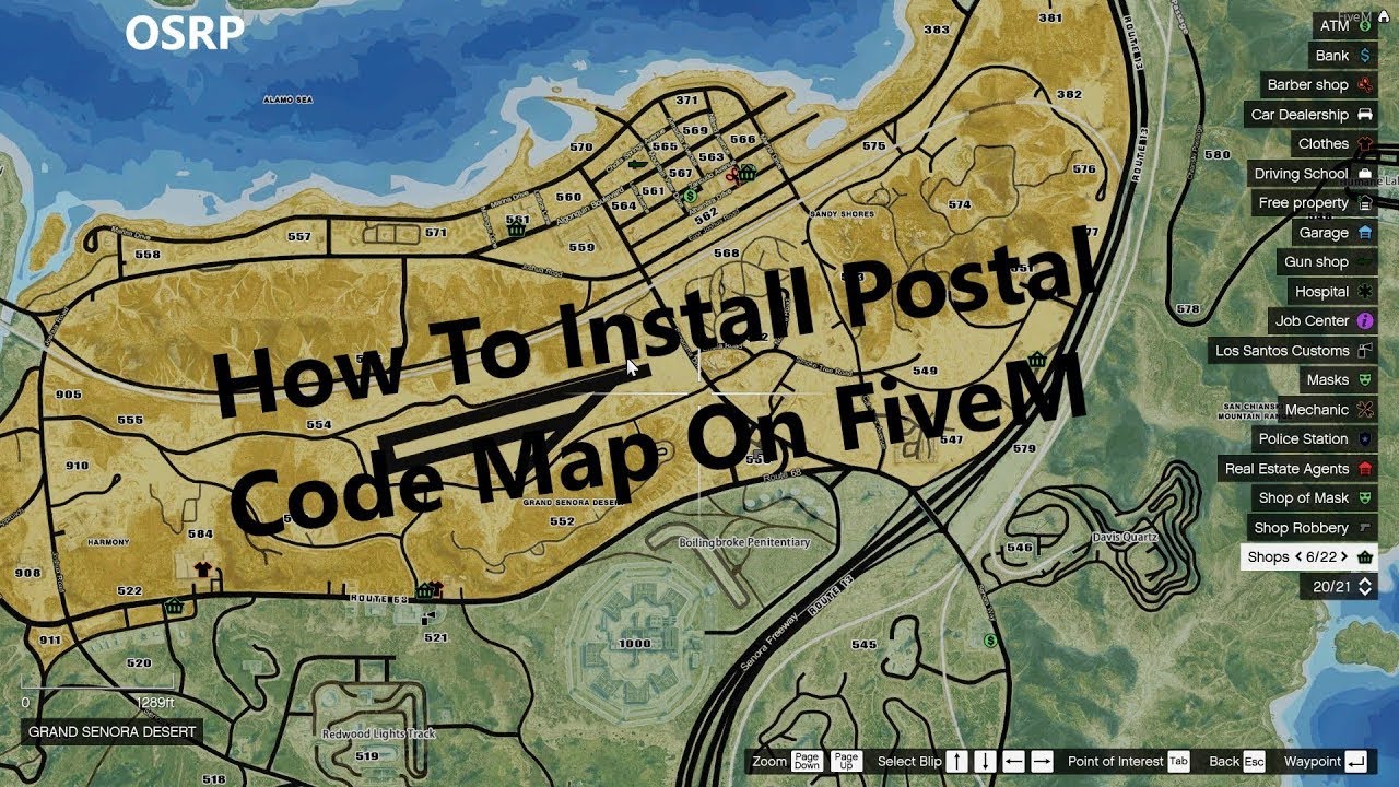 Fivem satellite map with postal codes - nelowoman