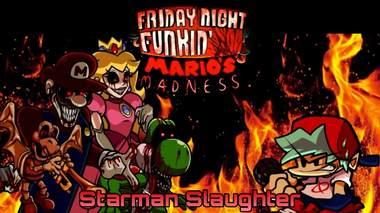 Starman Slaughter [Friday Night Funkin' | Mario Madness V2] + Cutscenes ...