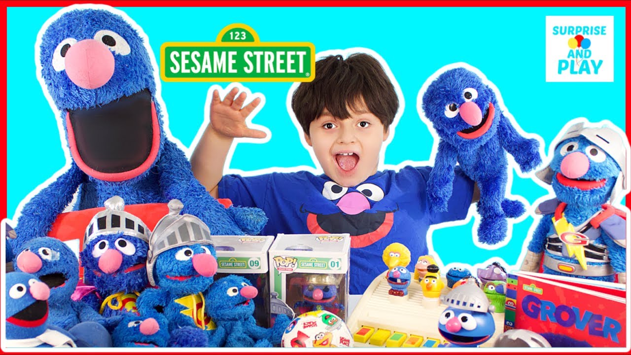 Grover Sesame Street Toys Collection - YouTube