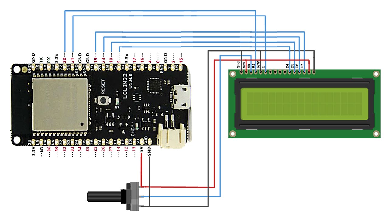 Interfacing 16X2 LCD Module With ESP32 With And Without I2C, 41% OFF