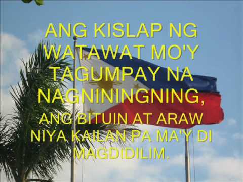 Lupang Hinirang Chosen Land Ang Philippine Pambansang Awit Ang - Vrogue