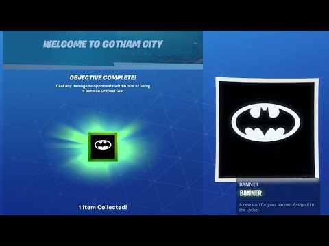 RARE* BAT-MAN BANNER ICON REWARD! (FORTNITE x BATMAN) - YouTube