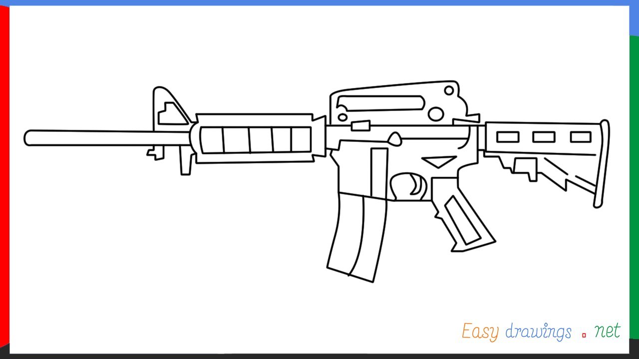 Como Dibujar Un Arma M4a1how To Draw Gun M4a1 Youtube - vrogue.co