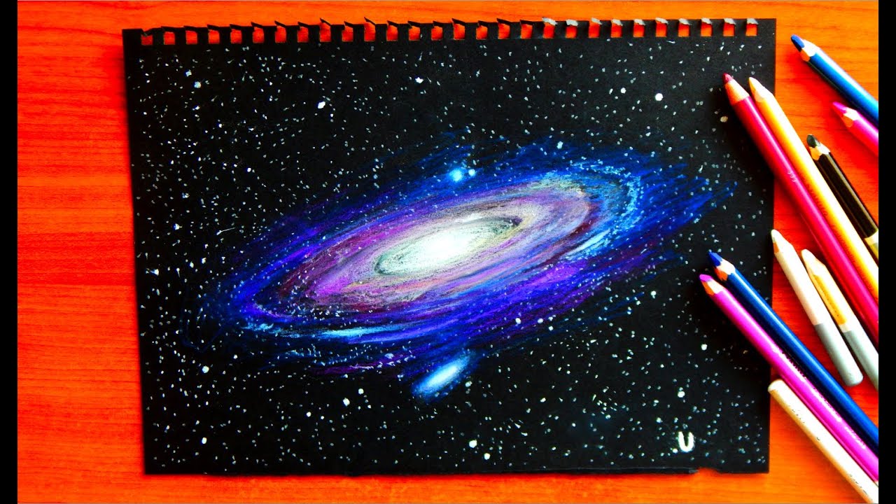 Easy Pencil Drawing Galaxy