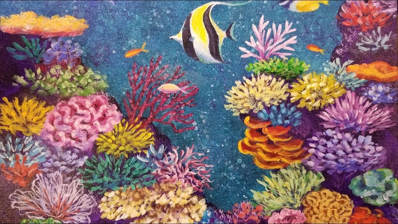 Coral Reef Painting Tutorial - Shay Harrell