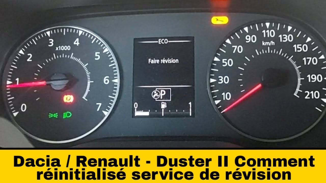 Dacia Duster II: Comment Réinitialiser Le Témoin De Révision | How To ...