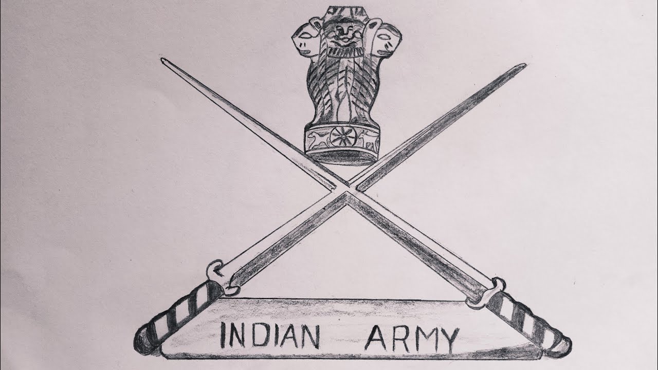 Aggregate more than 149 indian army symbol drawing best - seven.edu.vn